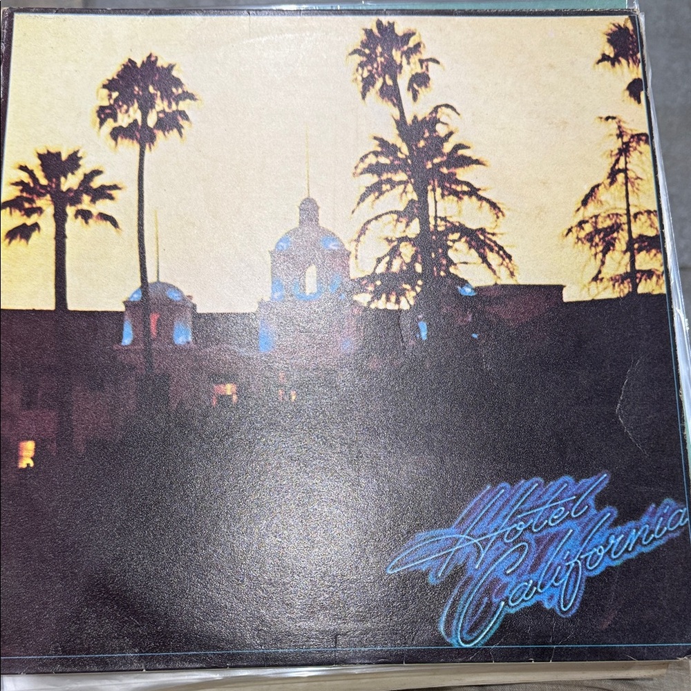Hotel California Vinyl Record - Black Cover printed in Korea makes it rear